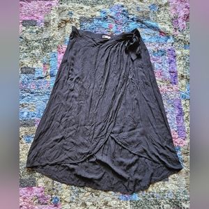 faux wrap skirt